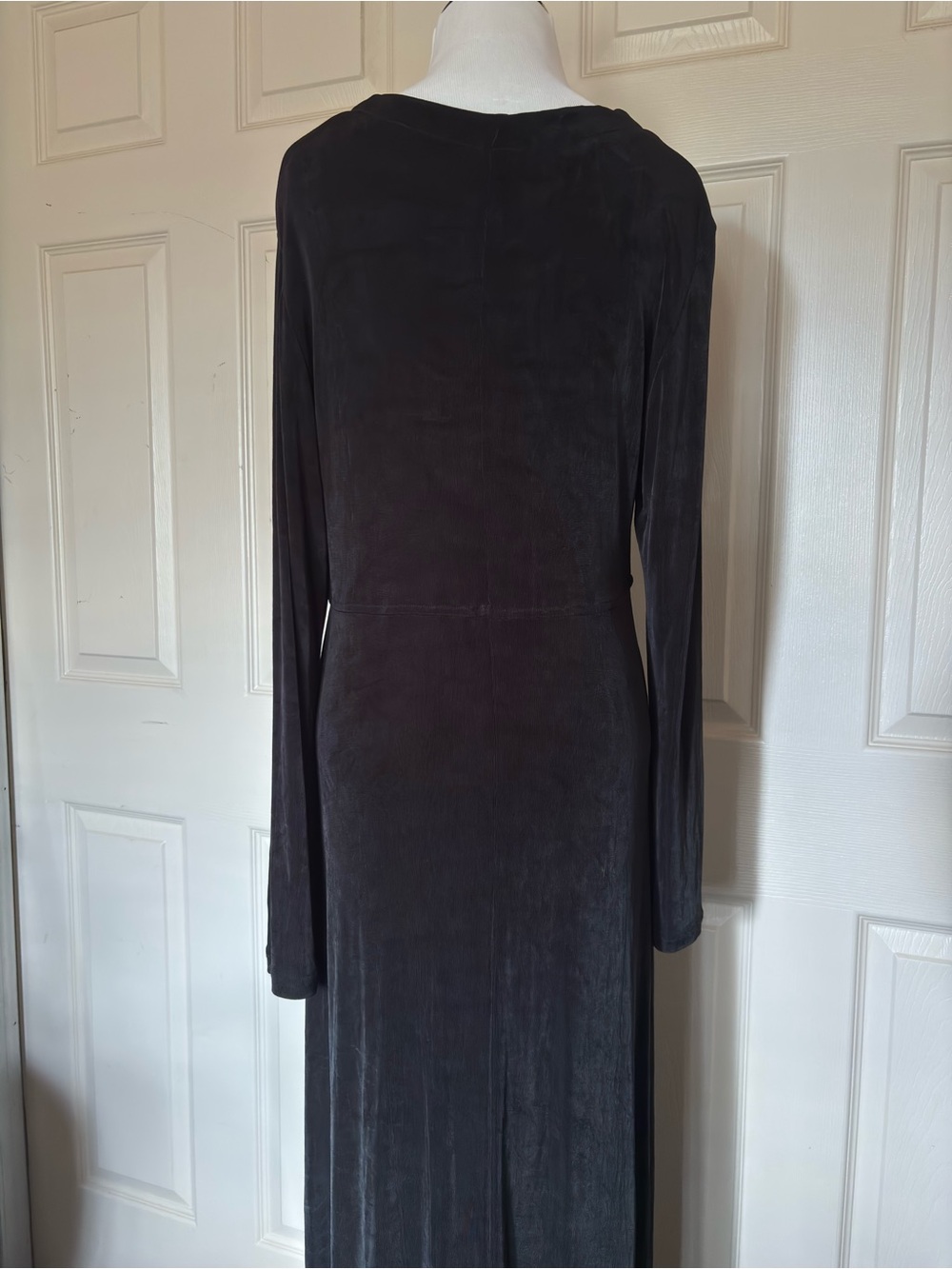 Vintage Rabbit Rabbit Rabbit Black Long Sleeve Maxi Dress - Picture 3 of 5